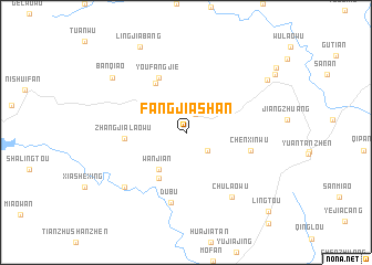 map of Fangjiashan