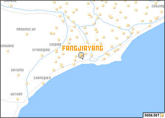 map of Fangjiayang