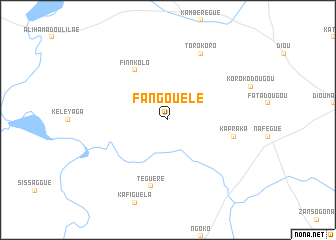 map of Fangouélé