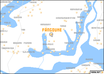 map of Fangoumé