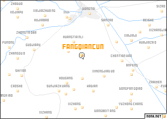 map of Fangqiancun