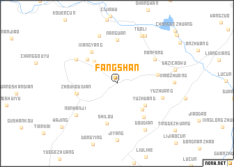 map of Fangshan