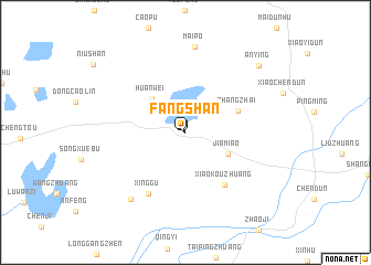 map of Fangshan