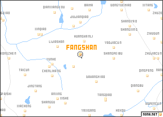 map of Fangshan