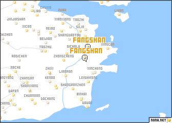 map of Fangshan