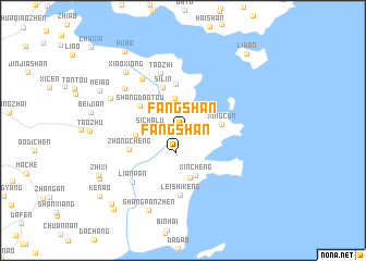 map of Fangshan