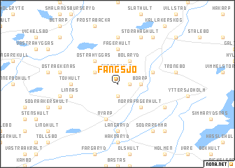 map of Fängsjö