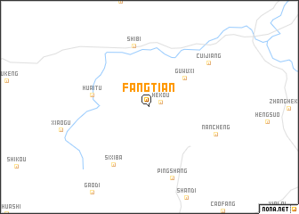 map of Fangtian