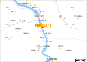 map of Fanguéné