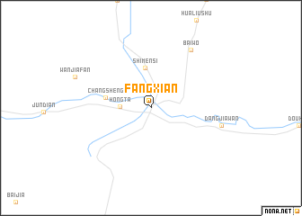 map of Fangxian