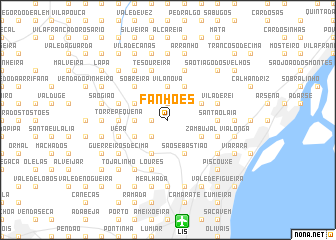 map of Fanhões