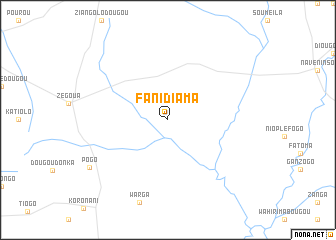 map of Fanidiama