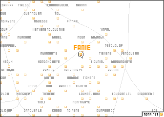 map of Fanié