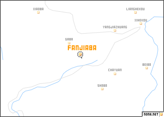 map of Fanjiaba