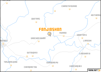 map of Fanjiashan