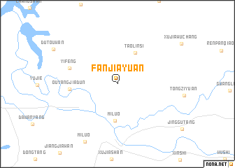 map of Fanjiayuan