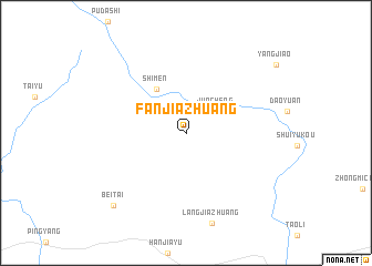 map of Fanjiazhuang