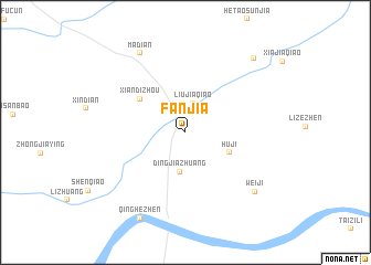 map of Fanjia