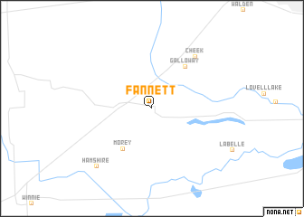 map of Fannett