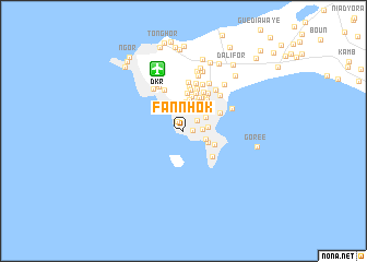 map of Fann-Hok