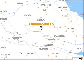 map of Fanningʼs Walls