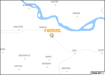 map of Fanning