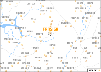 map of Fansiga