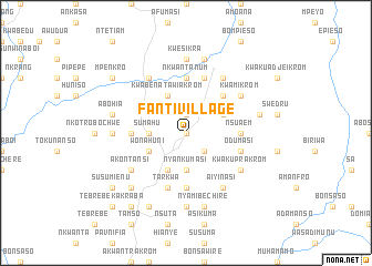 map of Fanti Village