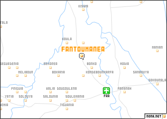 map of Fan Toumanéa