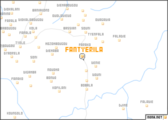 map of Fantyérila