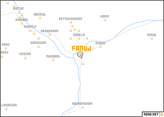 map of Fanūj