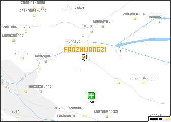 map of Fanzhuangzi