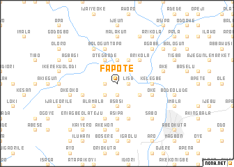 map of Fapote