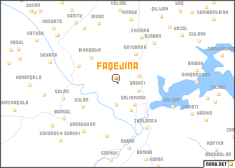 map of Faqē Jina