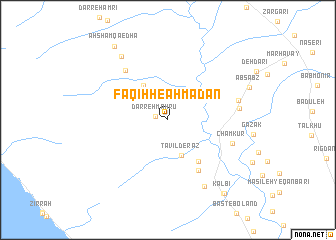 map of Faqīh-he Aḩmadān