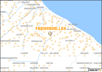 map of Faqīh Maḩalleh