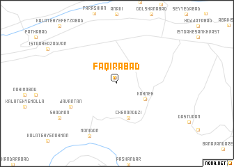 map of Faqīrābād