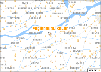 map of Faqīrānwāli Kalān