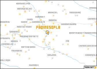 map of Faqīr-e Soflá