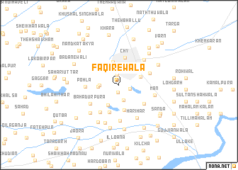 map of Faqīrewāla