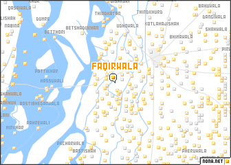 map of Faqīrwāla