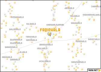 map of Faqīrwāla