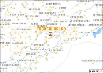 map of Fāqūs al Balad