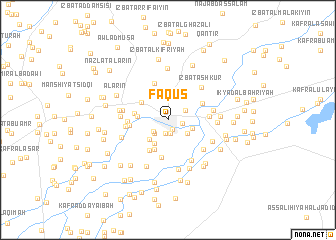 map of Fāqūs