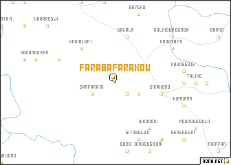 map of Faraba Farakou