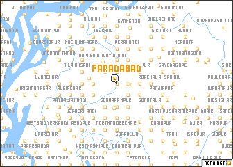 map of Faradābād