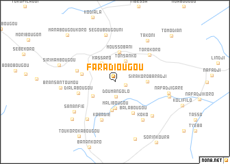 map of Faradiougou