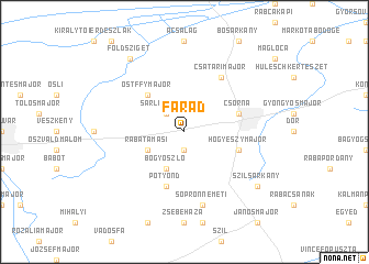 map of Farád