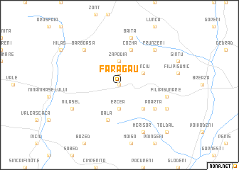 map of Fărăgău