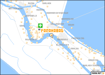 map of Faraḩābād